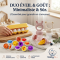 DUO ÉVEIL & GOÛT : Puzzle Montessori + Tétine Fruité
