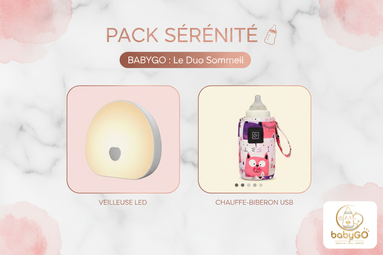 PACK SÉRÉNITÉ : Machine Bruit Blanc + Chauffe-Biberon